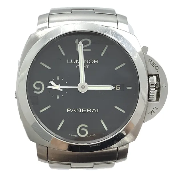 パネライ ルミノール1950 3DAYS GMTパワーリザーブ PAM00329 BK SS ノーメンテナンス 箱 買取｜エニティ銀座