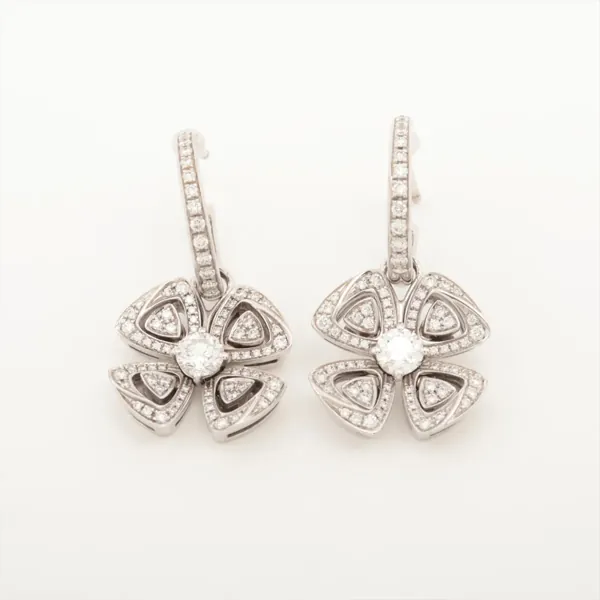 ブルガリ フィオレヴァー ダイヤ ピアス 750 9.2g RLM511 キャッチなし 買取｜エニティ銀座