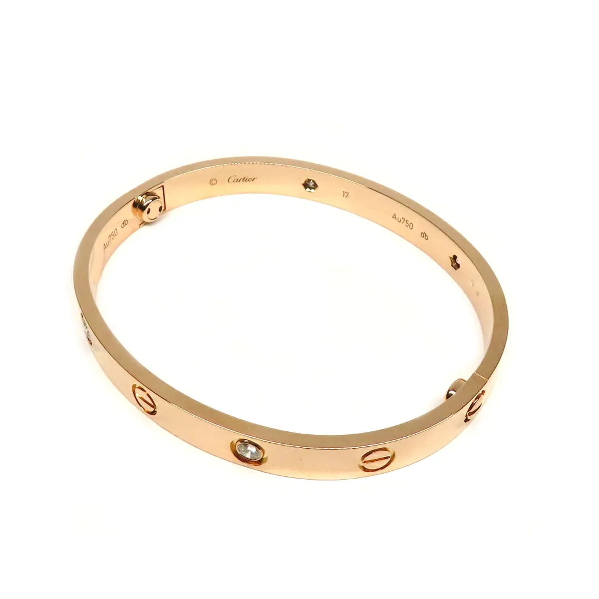 ラブブレスレット 4ダイヤ