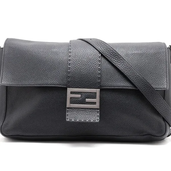 フェンディ セレリア バゲット レザー 2WAYショルダーバッグ ブラック 7VA474