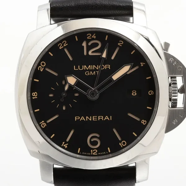 パネライ ルミノール GMT PAM00531 SS SS×革 AT ブラック文字盤