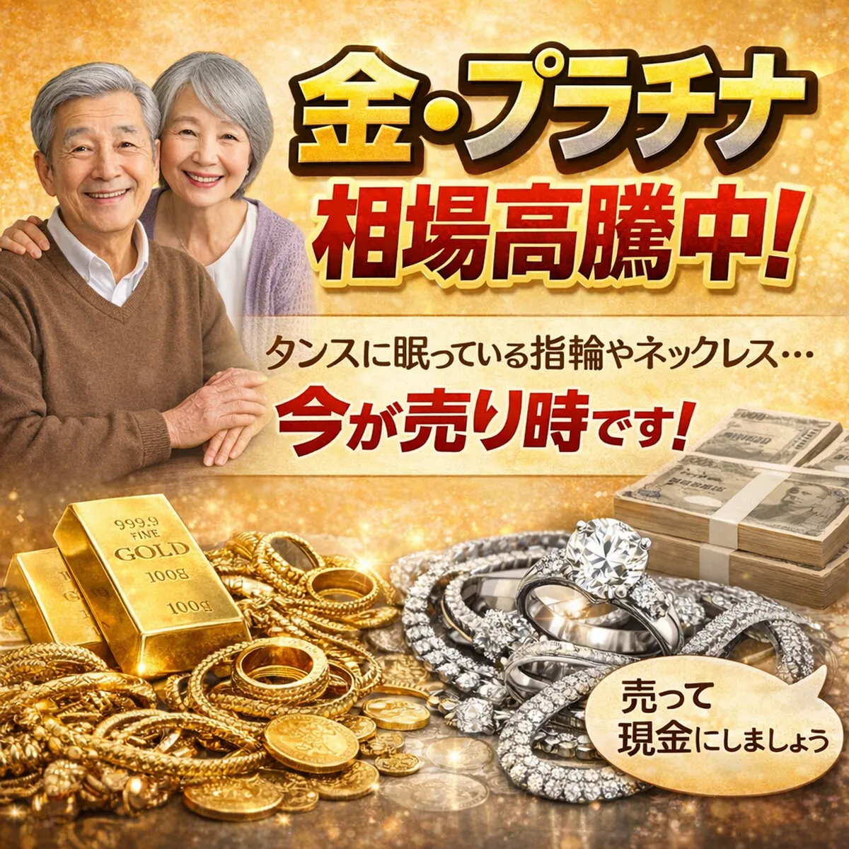 金・貴金属の買取査定イメージ（エニティ銀座）