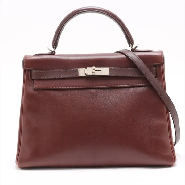 エルメス ケリー32 ルトゥルネ トゴ ハバナ シルバー金具 □I:2005年 買取｜エニティ銀座