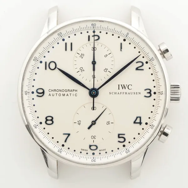 IWC ポルトギーゼ クロノグラフ IW371446 SS AT シルバー文字盤