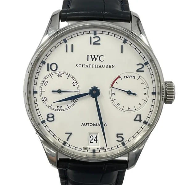 IWC ポルトギーゼ IW500107 シルバー SS／革 社外ベルト 保証書 買取｜エニティ銀座