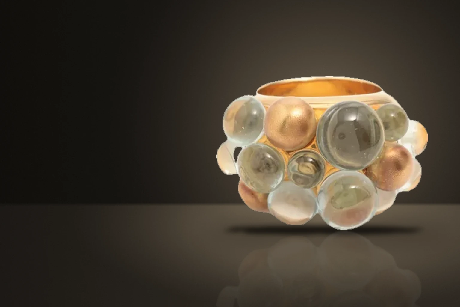 ポメラート アクアマリン リング 750 ×18Kt