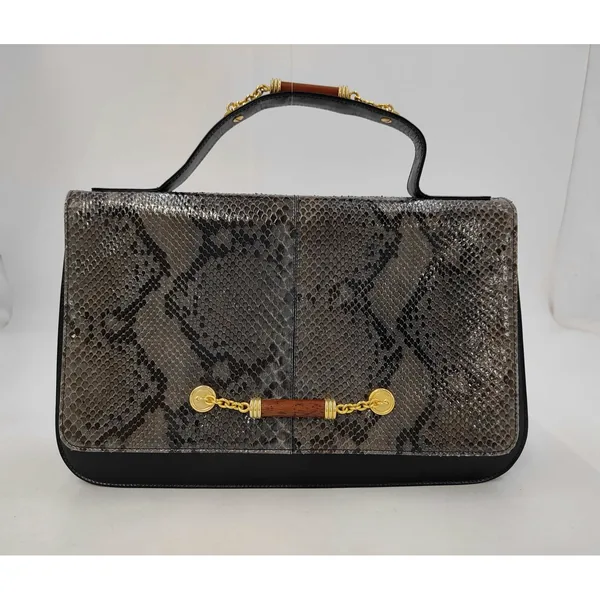 買取実績：BALLY バリー パイソン ハンドバッグ｜エニティ銀座