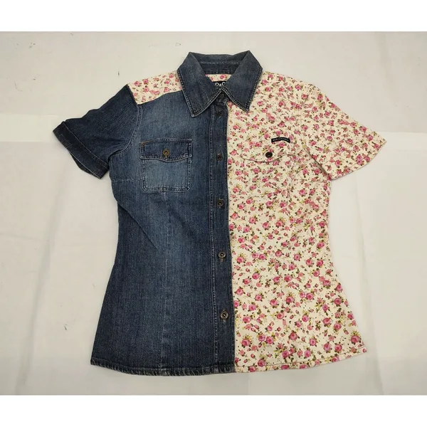 買取実績：ドルチェ&ガッバーナ デニム&花柄シャツ サイズS シャツ｜エニティ銀座