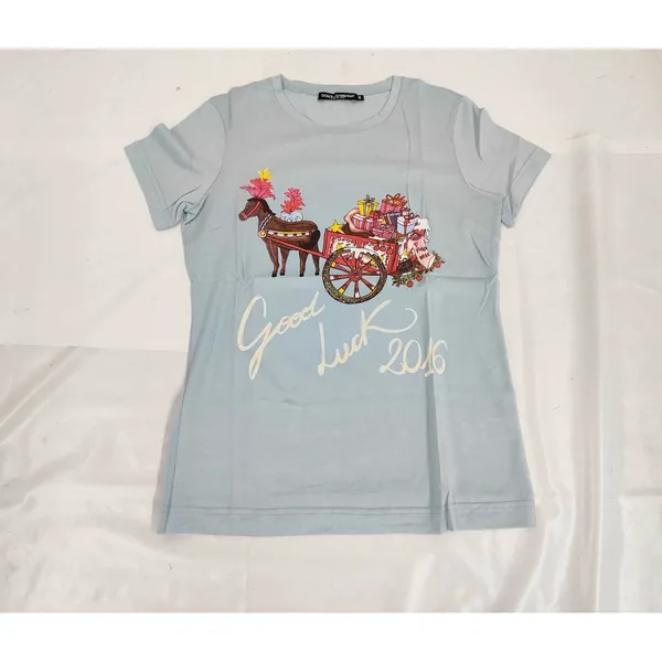 買取実績：ドルチェ&ガッバーナ 水色 新品 Tシャツ｜エニティ銀座