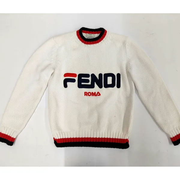 買取実績：フェンディ × FILA ニットセーター ロゴ フェンディ トップス｜エニティ銀座