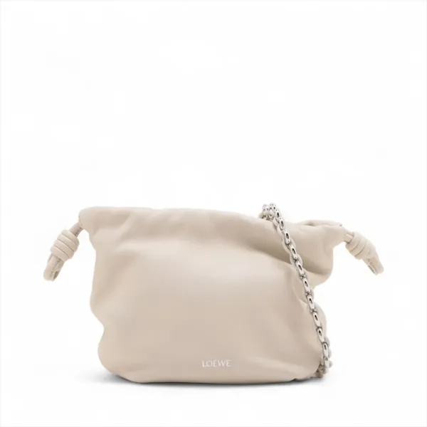 ロエベ フラメンコパース バッグ ミニ レザー 2WAYショルダーバッグ アイボリー 買取｜エニティ銀座
