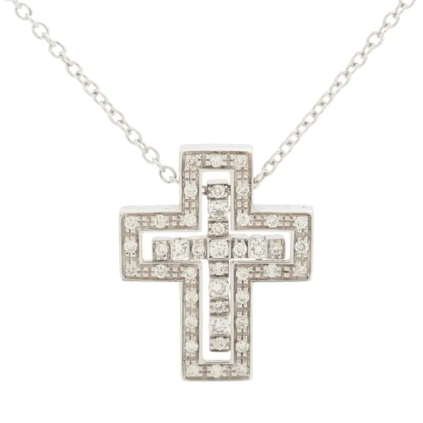 参考買取価格：ダミアーニ ベルエポック クロス ダイヤ ネックレス 750｜エニティ銀座