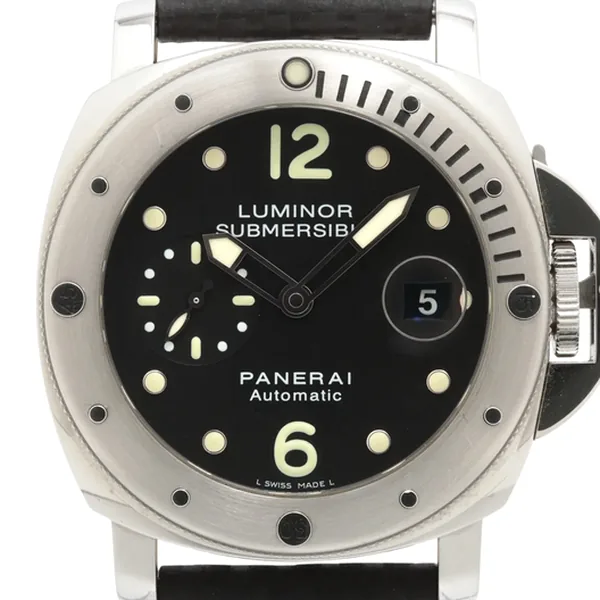 パネライ ルミノール サブマーシブル PAM00024 SS SS×ラバー AT ブラック文字盤