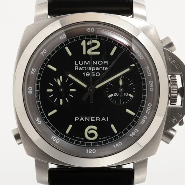 パネライ ルミノール1950 ラトラパンテ PAM00213 SS SS×ラバー AT ブラック文字盤