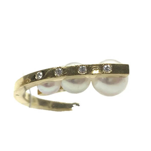 タサキ リング 750 5.9g パール ダイヤ 0.03ct 買取｜エニティ銀座