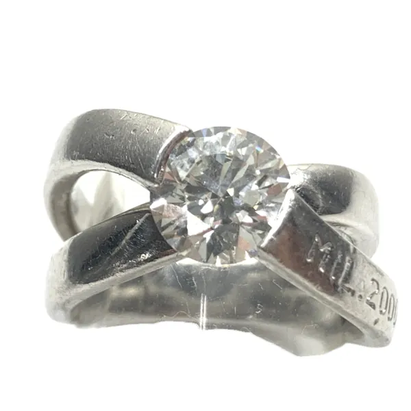 タサキ リング Pt900 14.3g ダイヤ 1.54ct 鑑定書／鑑別書 箱 買取｜エニティ銀座
