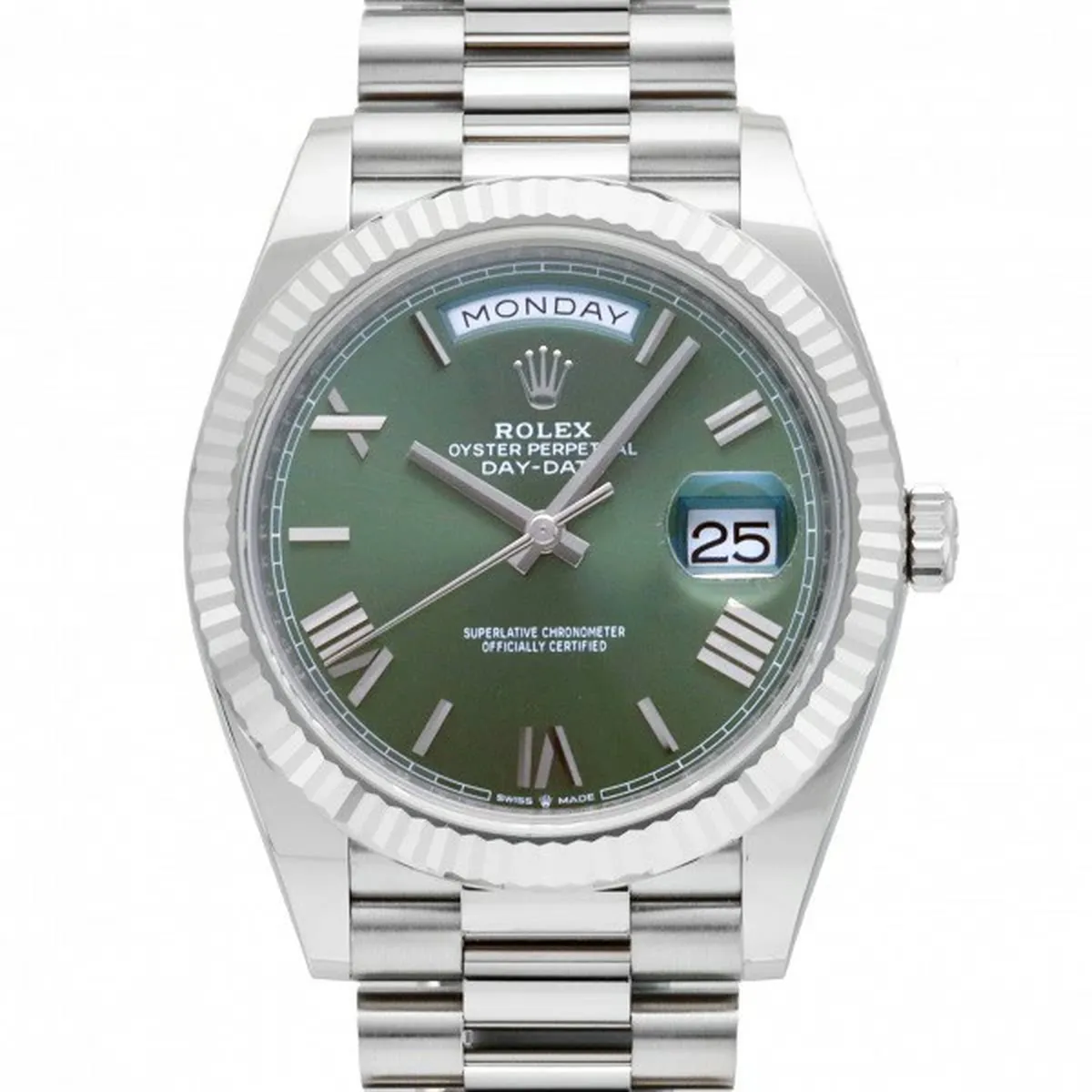 買取実績：ロレックス デイデイト40 Ref.228239 オリーブグリーン文字盤 高価買取