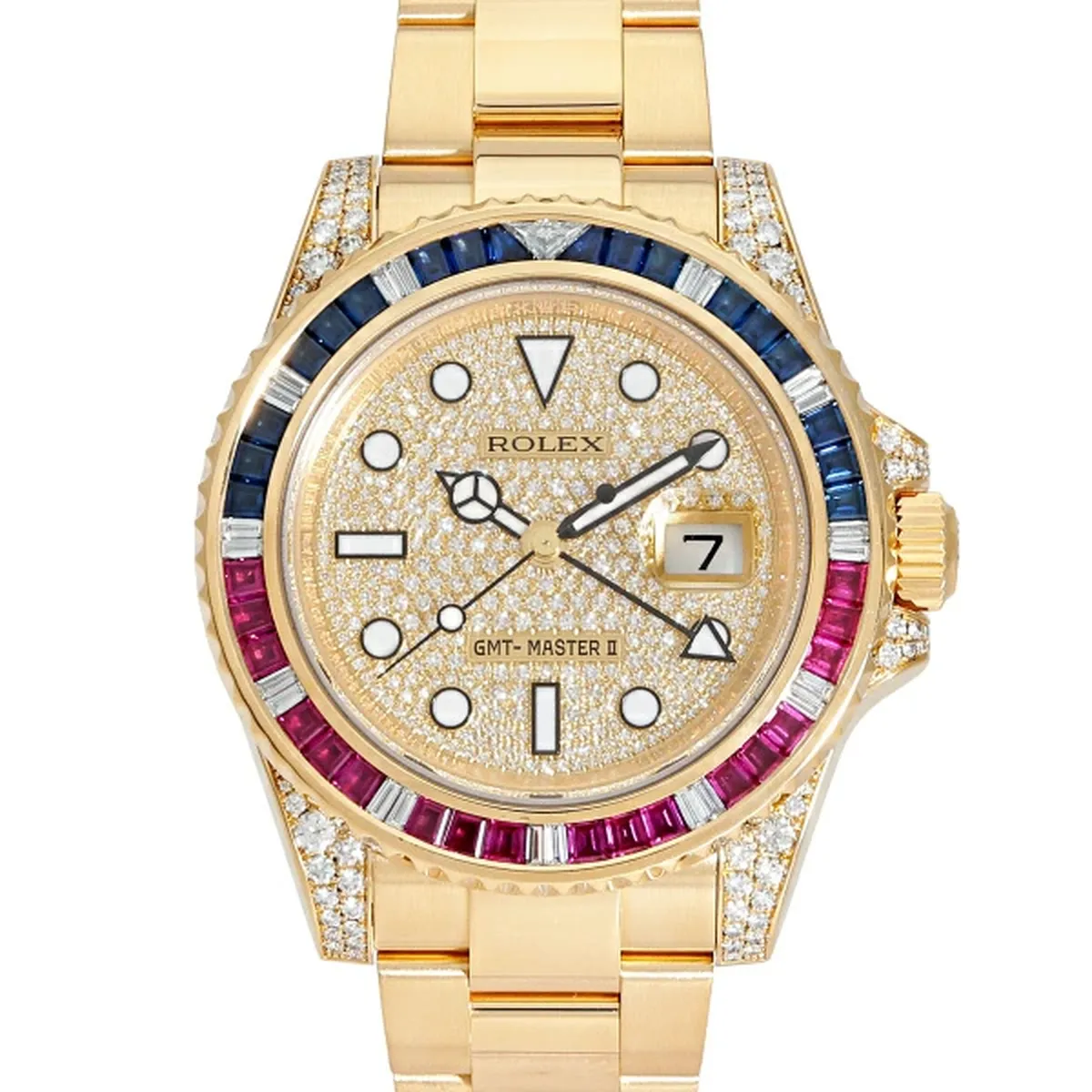 ロレックス GMTマスターⅡ Ref.116758SARU パヴェ文字盤 高価買取