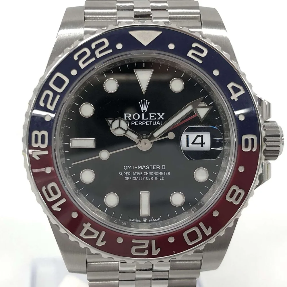 ロレックス GMTマスターⅡ 126710BLRO 2022年 ジュビリーブレス ペプシ 自動巻き SS ブラック 買取｜エニティ銀座