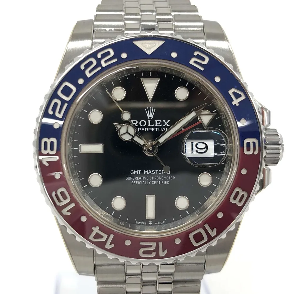 ロレックス GMTマスターⅡ 126710BLRO 2018年 ジュビリーブレス ペプシ 自動巻き SS ブラック 買取｜エニティ銀座