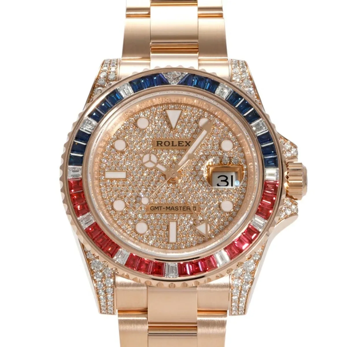 ロレックス GMTマスターⅡ Ref.126755SARU パヴェ 高価買取