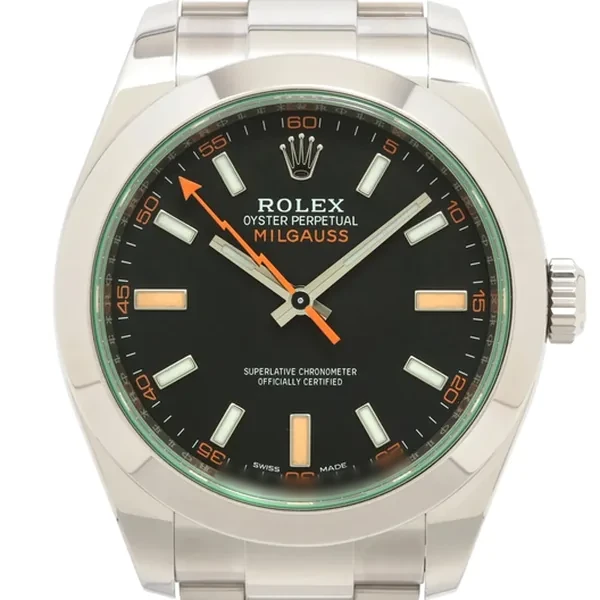 参考買取価格：ロレックス ミルガウス 116400GV SS SS AT ブラック文字盤｜エニティ銀座