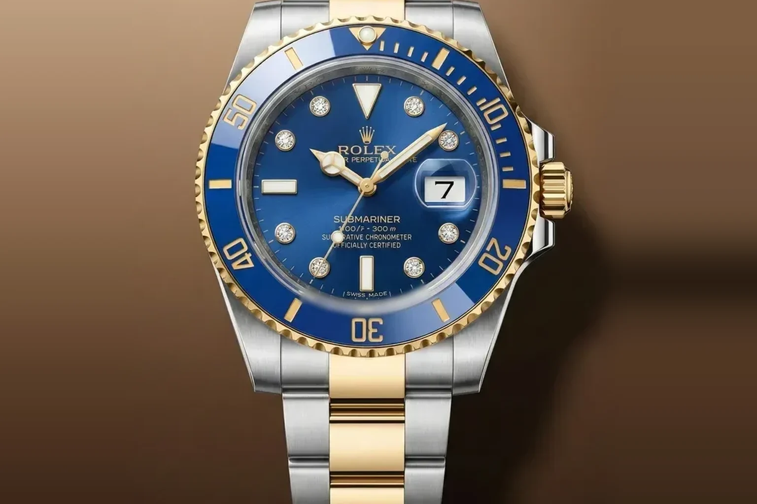 ロレックス サブマリーナー Ref.116613GLB 8Pダイヤモンド ブルー - エニティ銀座 高価買取