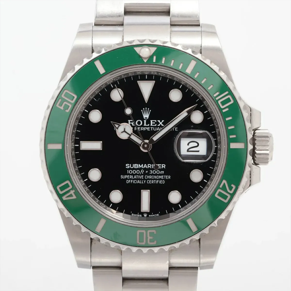 ロレックス サブマリーナー Ref.126610LV グリーンサブ 買取価格 銀座