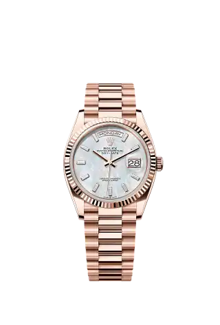 128235／ホワイトマザーオブパール、10個のバゲットカットダイヤモンド／プレジデント