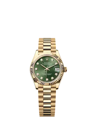 278278／オリーブグリーン、10個のダイヤモンド／プレジデント