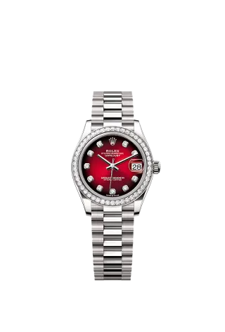 278289RBR／ダイヤモンド入りレッドオンブレ／プレジデント