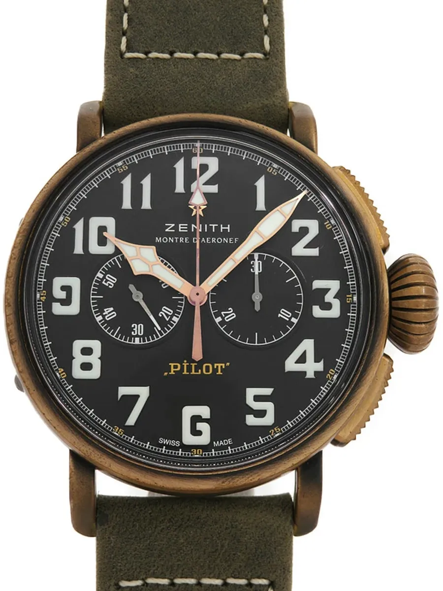 買取実績：ゼニス パイロット タイプ20 クロノグラフ 29.2430.4069